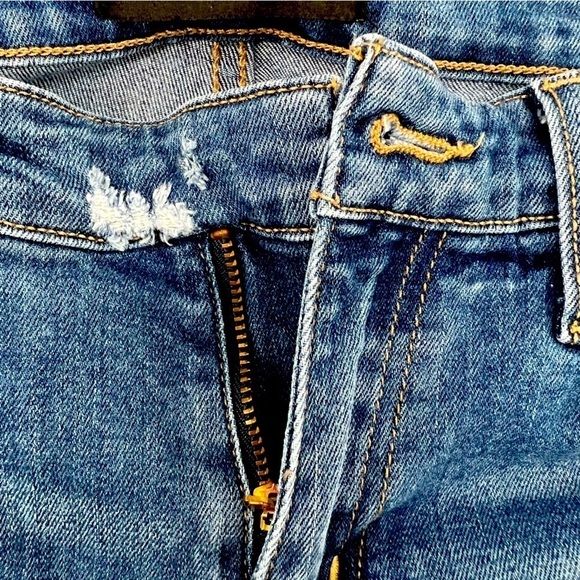 Flying Monkey Distressed Frayed Hem Skinny Jeans Size 27 Women's - Picture 6 of 6